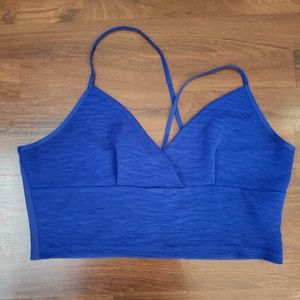 Topshop royal blue crop top